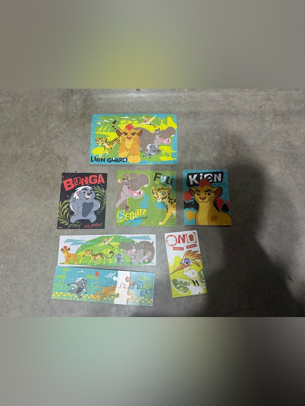Disney's the lion guard wooden puzzle set for kids